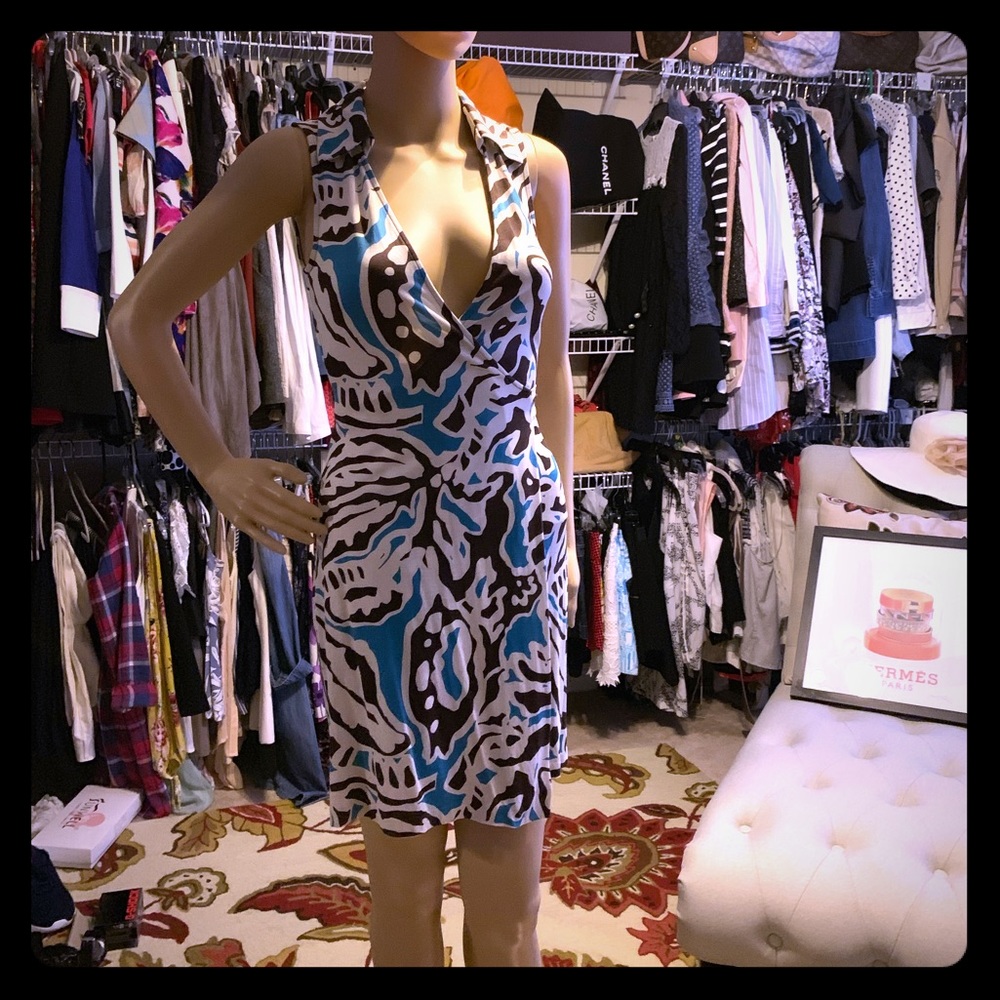 DVF Diane von Furstenerg sleeveless wrap dress!